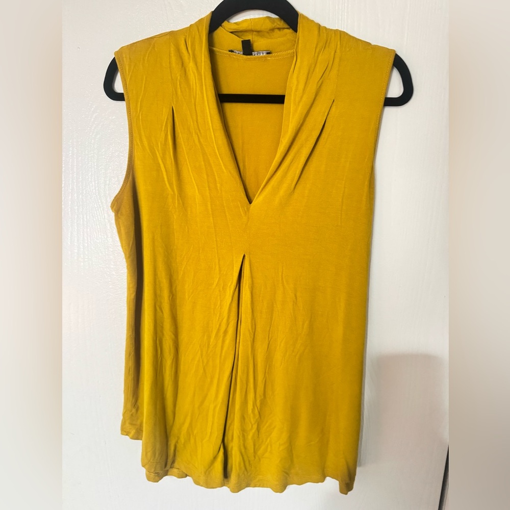 Bundle 4 for $20- Mustard Yellow Sleeveless Top
